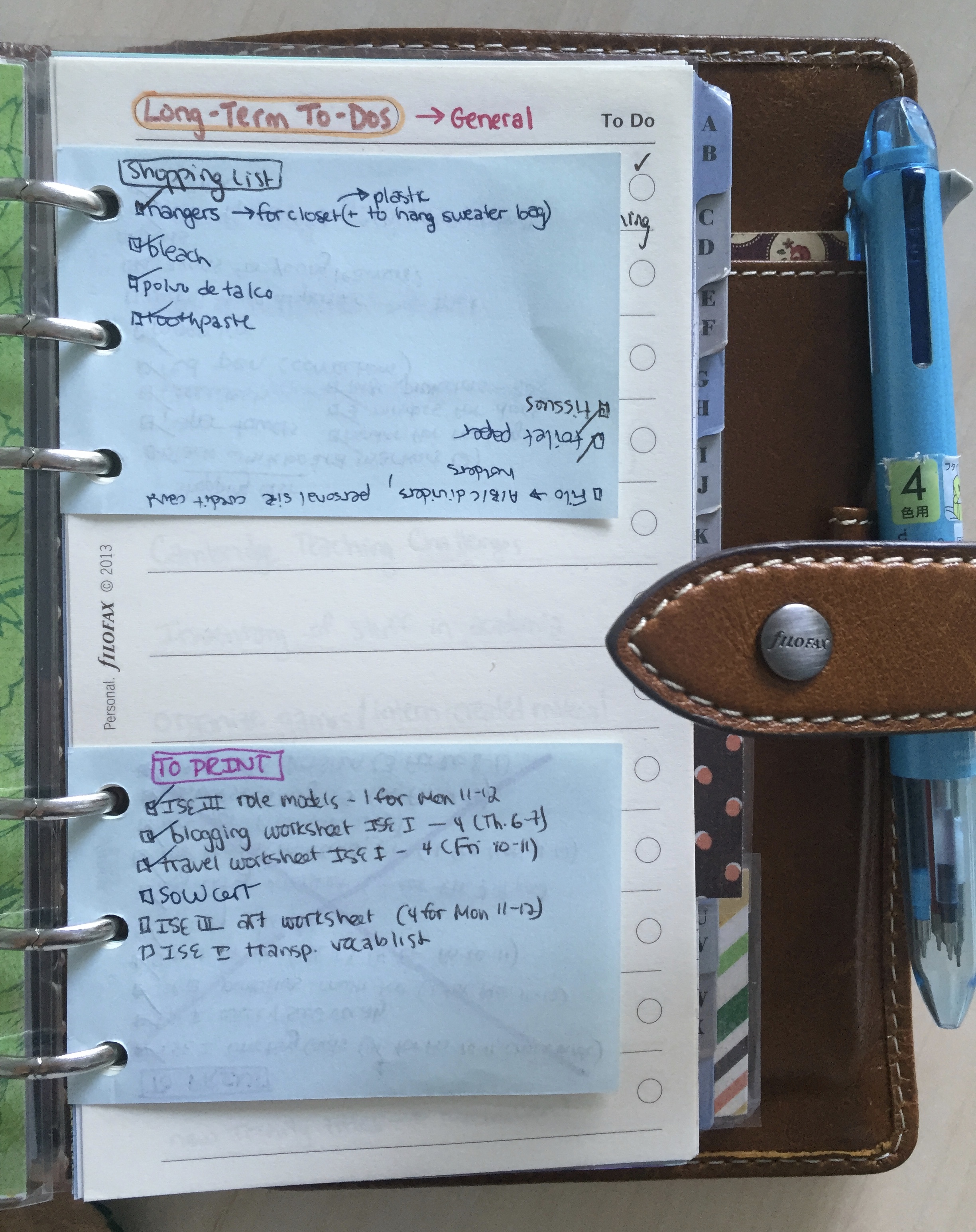 Filofax Using 10 ways to use a Filofax jot pad – The Organizeaholic